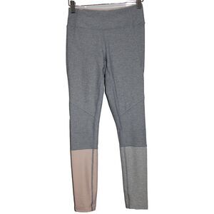 Womens Outdoor Voices 7/8 Dipped Warmup Leggings Blue Pink Grey Leggings Size XS